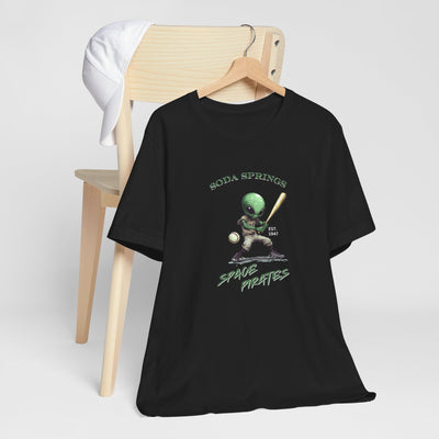 Soda Springs Space Pirates Alien Mascot Short Sleeve Tee